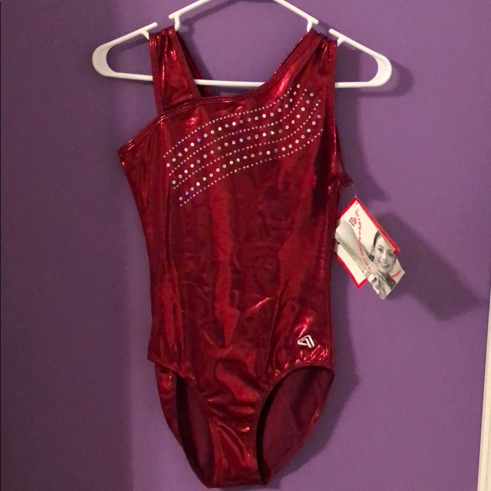 Alpha Factor Red Gymnastics Leotard